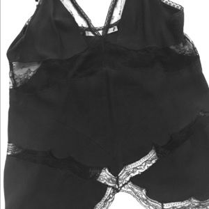 Stella McCartney Black Silk/Lace Camisole. Size S
